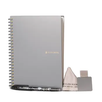 

Smart Reusable Notebook Dot Grid Notebook with Pen and Microfiber Cloth Office Notepad App Backup Business Notebook