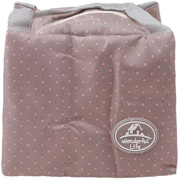 

Lunch Bag Picnic Lunch Box Bag Pouch Print Thermal Insulated Cooler Waterproof Canvas 2 Persons Portable Dot LKEEP