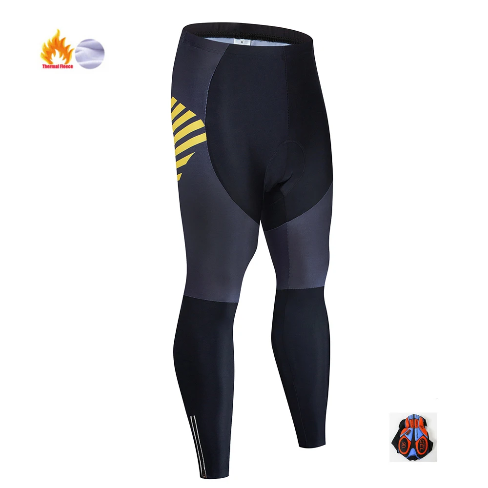 Мужские спортивные теплые зимние штаны для велоспорта, штаны для велоспорта, 9D гелевая подкладка, одежда для велоспорта, брюки для горного велосипеда - Цвет: 6