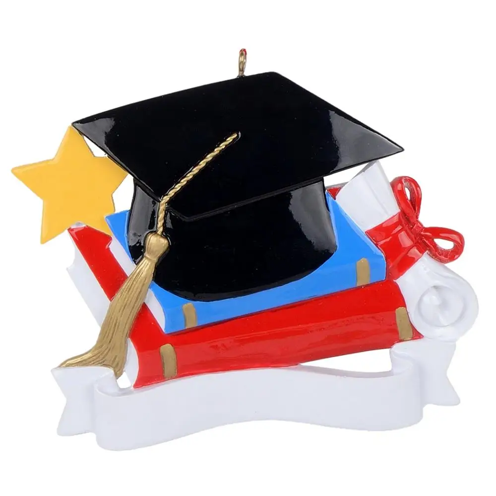 Personalized Graduate Christmas Tree Ornamenthat Tassel Diploma Golden