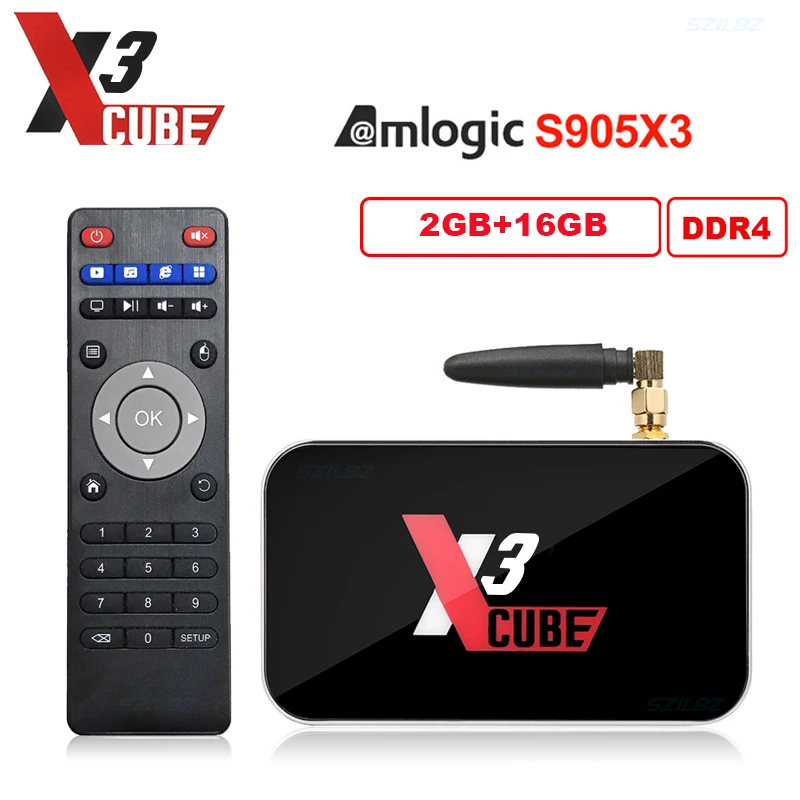 Приставка Смарт ТВ Ugoos X3 Cube PRO Android 9 0 Amlogic S905X3 4 Гб DDR4 2 4G Φ Wi Fi 1000M LAN|ТВ-приставки и