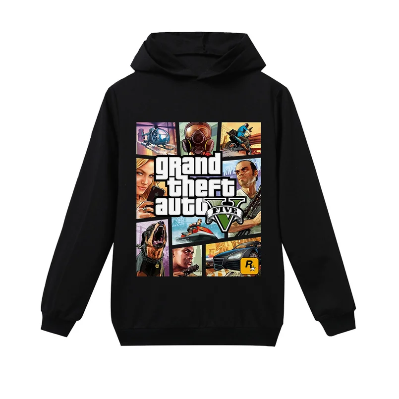 Gta 5/детская одежда для девочек; Детский свитер Grand Theft Auto V для малышей; модная куртка для малышей; Осенняя верхняя одежда для детей; пальто для мальчиков
