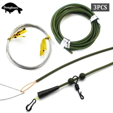 3 шт., рыболовная леска для ловли карпа, силиконовая трубка, вертолетная установка, трубка, пвх рукав для ловли карпа, рыболовная снасть, набор инструментов, аксессуары