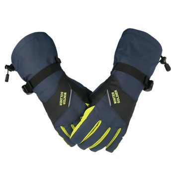

Ski Gloves Extended Anti-Slip Press Sn Windproof Waterproof Breathable Warm Hiking Cycling Gloves