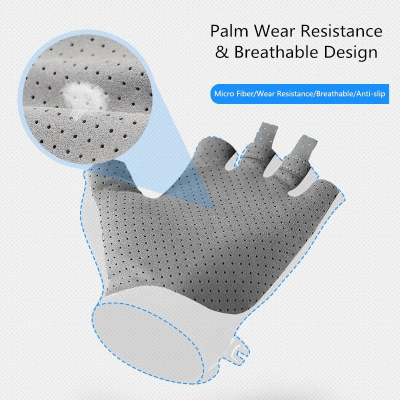 Унисекс Лето для гольфа, велоспорта перчатки все палец Baring гибкие микро отверстия дизайн прохладный чувство одежда с защитой от УФ-лучей износостойкие перчатки