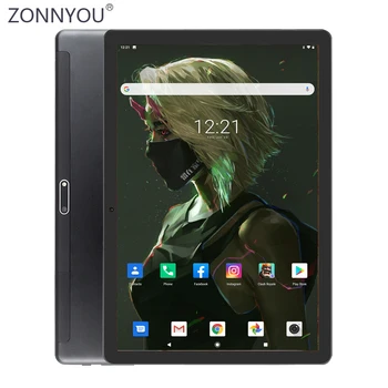 

New 4G LTE Phone Wifi Tablet Global Version 2.5D Glass Android 9.0 OS 10 inch tablet 8 Cores WiFi GPS Tablet 10.1"+Free Gifts