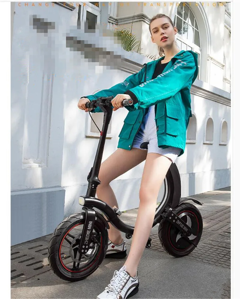 Daibot Two Wheel Electric Scooter Electric Bicycle 14 Inch 500W Portable Mini Folding Adult Electric Bicycle  (15)