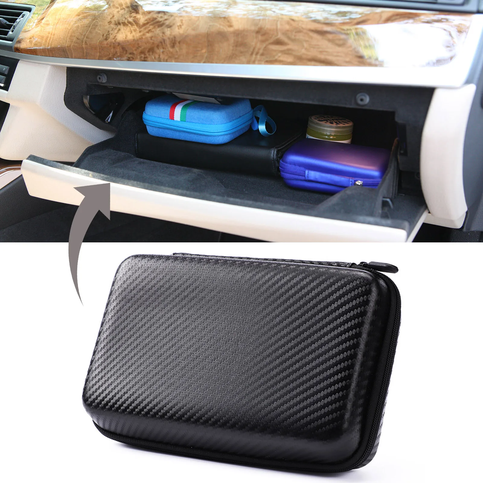 Hard Shell Carry Case Bag Organizer For Garmin Tomtom Sat 5 6 7 inch