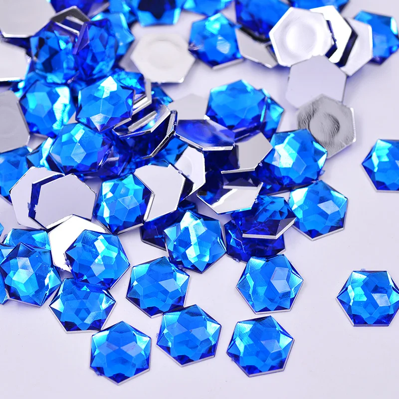 JUNAO-12mm-Blue-Hexagonal-Crystal-Rhinestones-Acrylic-Flatback-Strass-Applique-Glue-On-Stones-Beads-For-Jewelry (1)