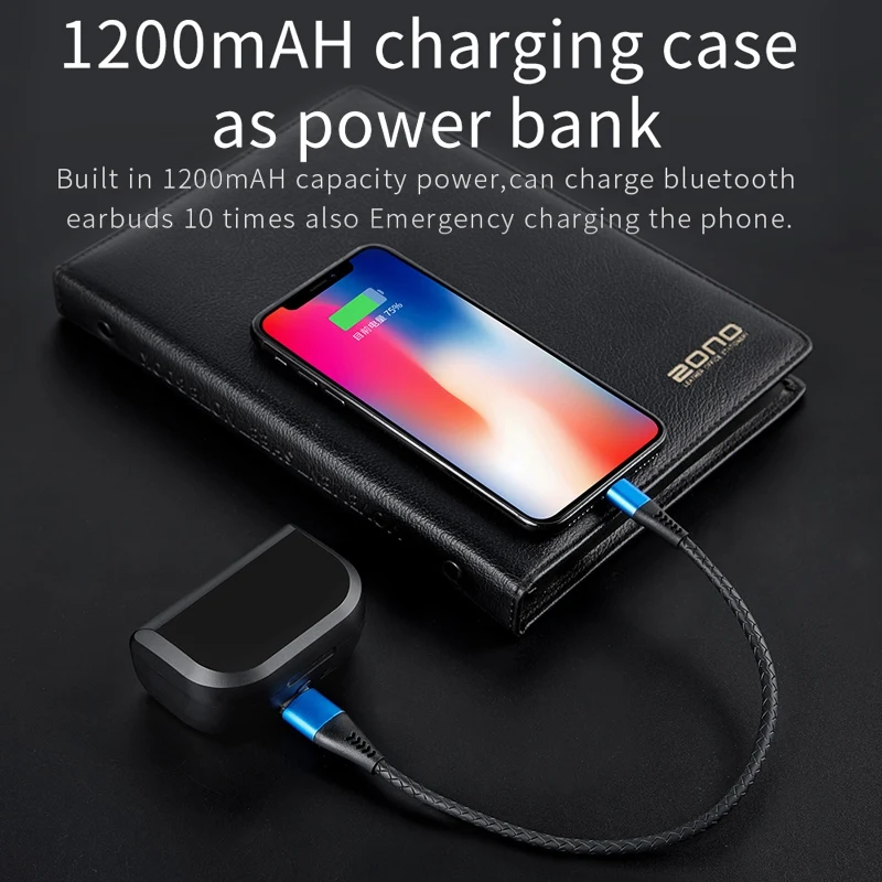 A6 Plus Bluetooth 5,0 беспроводные наушники TWS мини наушники 5,0 стерео наушники вкладыши-черный