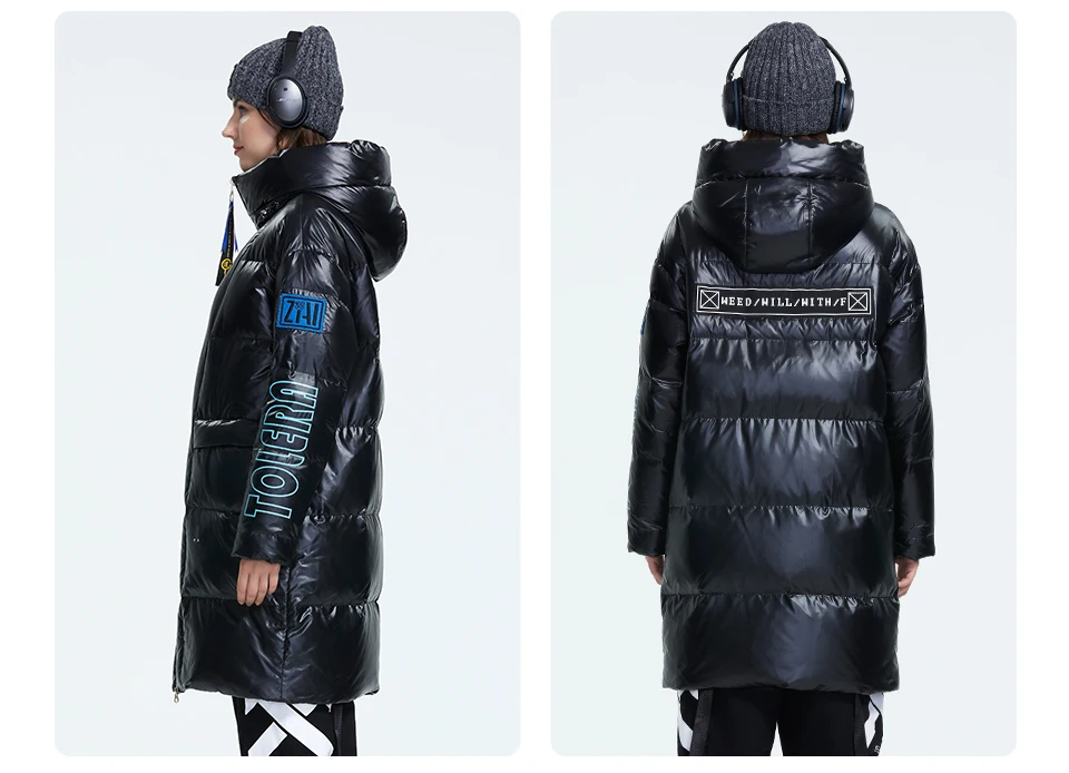 Women's Winter Coats with Hood, Long Plus Size Winter Coats for Womens, Black Warm Winter Parka and Jackets for Ladies