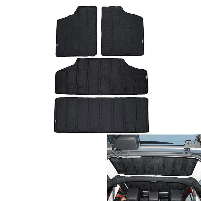 Для Je ep Wrangler Jk хедлайнер Hardtop изоляция 4 двери 2012- заднее окно и потолочная крыша теплоизоляция хлопок комплект автомобиля