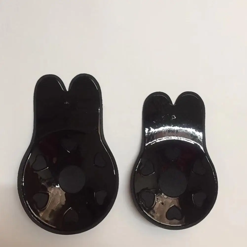 Yfashion Women Cute Cartoon Silicone Adhesive Invisible Front Closure Chest Paste Bra