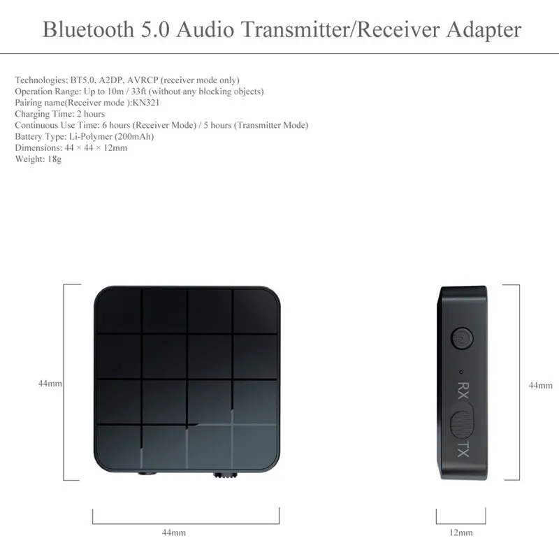 Новая одежда для маленькой девочки 2 в 1 Музыка Аудио-адаптер для Bluetooth 5,0, Беспроводной адаптер приемник передатчик с RCA 3,5 мм Мощность кабель