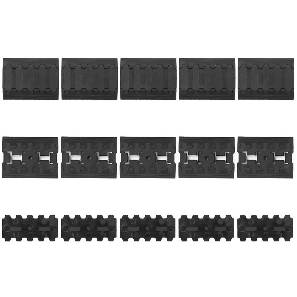 M4 M16 ar15 accessories airsoft hunting gun accessories nylon M-Lok Rail Covers 10pcs protective picatinny rail for rifle scope (3)