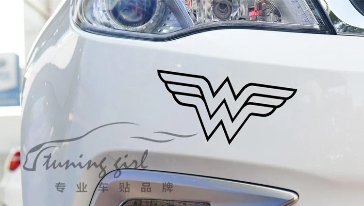 Wonder Woman Justice League автомобильные наклейки креативные Декоративные наклейки для лобового стекла ноутбука планшета авто тюнинг Стайлинг винилы D15