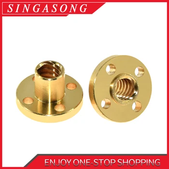 

T8 nut trapezoidal screw nut brass copper nut lead 2mm 4mm 8mm 1pcs