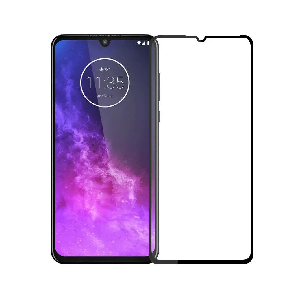 9H полное покрытие закаленное стекло для Motorola Moto One Vision Zoom действие макро экран протектор стекло защитная пленка