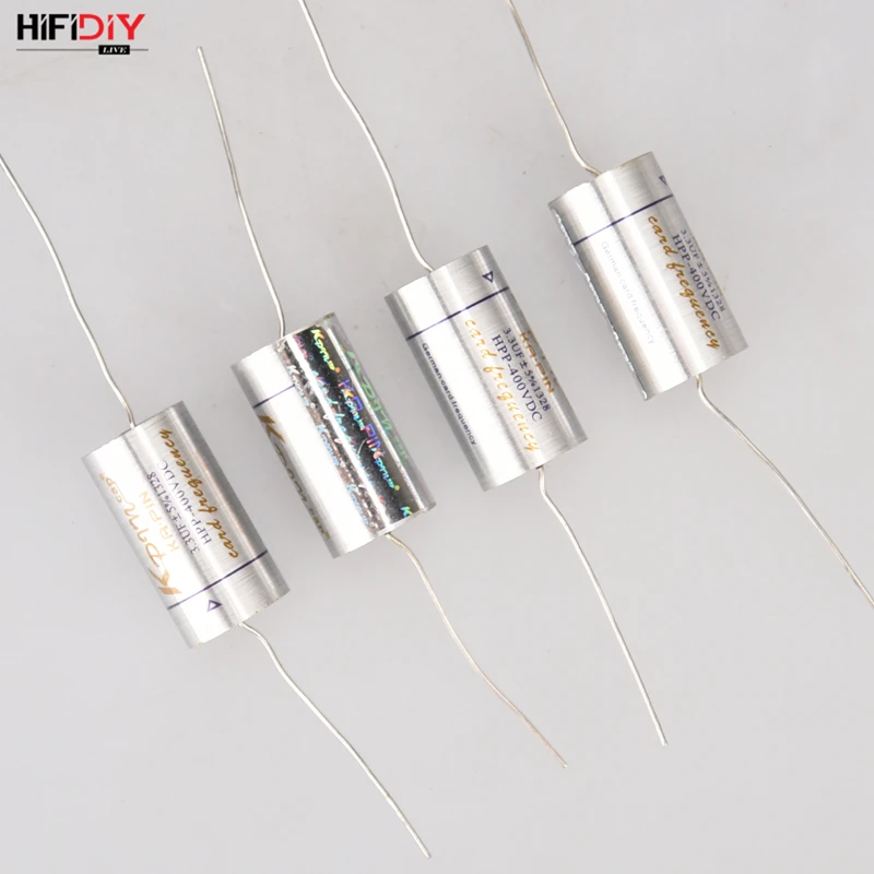 HIFIDIY LIVE Silver MKP capacitor non-polar frequency divider capacitor AUDIO nourishments 8.2uf 10uf 12uf 15uf 18uf22uf33uf47uf