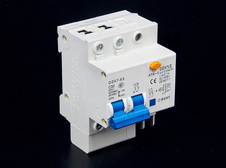 DZ47LE-63 защита от перегрузки 1p+ N 2P 3P 3P+ N 4P замыкание утечки