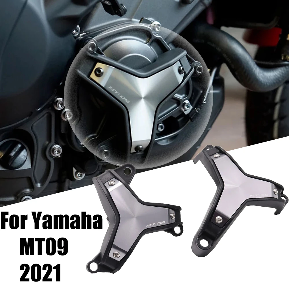 New motorcycle parts engine side shields are suitable for Yamaha MT-09 MT09 MT 09 2021 to protect the slider bumper2021 NEW Motorcycle Parts For Yamaha MT-09 MT09 2021 Side Engine Guard Protection Sliders Crash Pads license plate frames custom