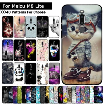 

Phone Case For Meizu M8 Cover Silicone Soft Flower Coque For Meizu M8 Lite Case TPU Coque Phone Cases for Meizu X8 Fundas