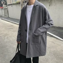 Весна, новая Корейская версия, ветровка с длинным рукавом, свободная, на пуговицах, повседневная, модная, ветровка для путешествий