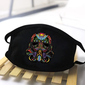 

Star Wars Washable Dustproof Print Face Mask Polyester Respirator Anti Mouth Mask Anti Haze Comfortable masque de protection
