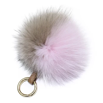 

Korean style all-match color fox fur ball pendant real fur ball cute bag pendant lovely key chain