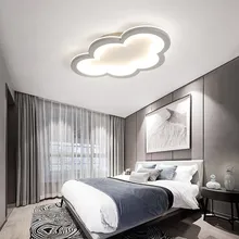 Современный светодиодный потолочный Люстра, спальня, детская комната для девочек, балкон, облако, серый и белый акриловый светодиодный светильник, светильники
