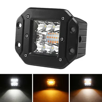 

4.8-inch LED Work Light Spot Flood beam Fog Lamp Flashing Flush-Mount 4800LM