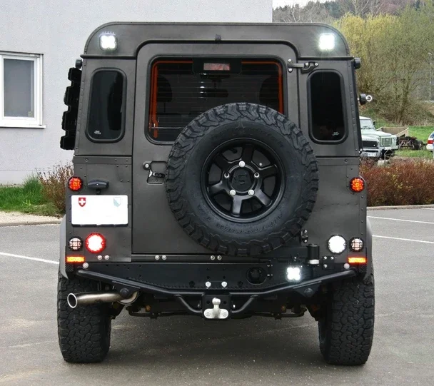 95 мм или дымчатые линзы полный светодиодный обновления Комплект для Land Rover Defender LD(подходит для резервного копирования/Обратный& задний противотуманный светильник в сборе