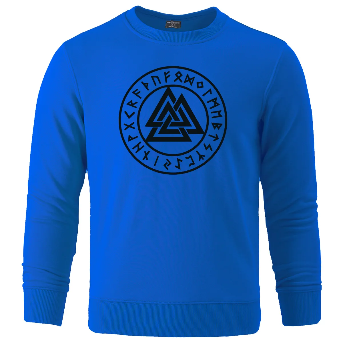 2019 Autumn Winter Hot Sale Fashion Hooded Men Casual Clothing Vikings Symbols Hip Hop Pullover Sweatshirts 2