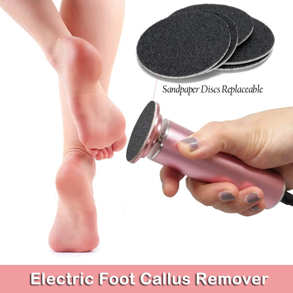 

Electric Callus Remover Electric Foot File Pro Pedicure Machine Speed Adjustable Foot Care Tool w/ 60pcs Replacement Sandpaper