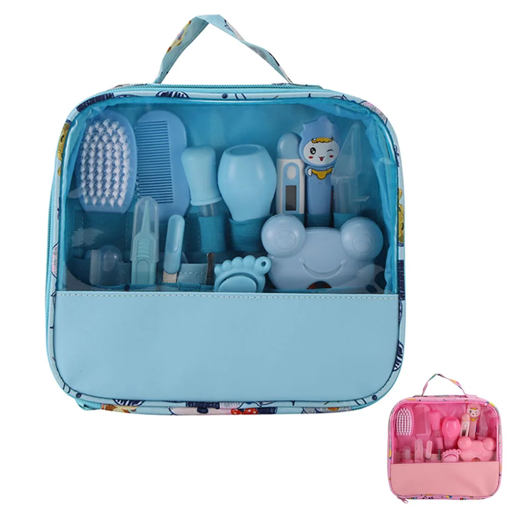 

Multifunction Baby Healthcare Kit Newborn Kid Care Kit Baby Grooming Set Kit Thermometer Clipper Scissor Kid Toiletries For Baby