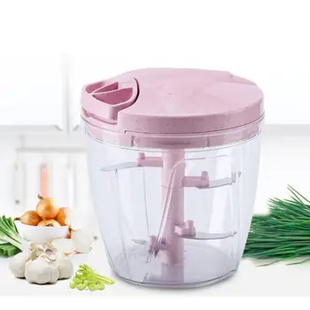 

1pc Manual Food Chopper Hand Pull Food Cutter Vegetable Fruit Nuts Onions Chopper Hand Pull Mincer Mixer Food Processor Dropship