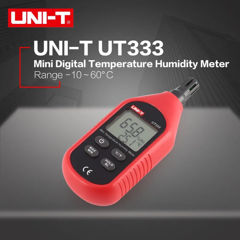 UNI-T UT333 Мини цифровой ЖК-дисплей Температура воздуха влажность TEMP/RH метр Электронный термометр гигрометр Измеритель влажности