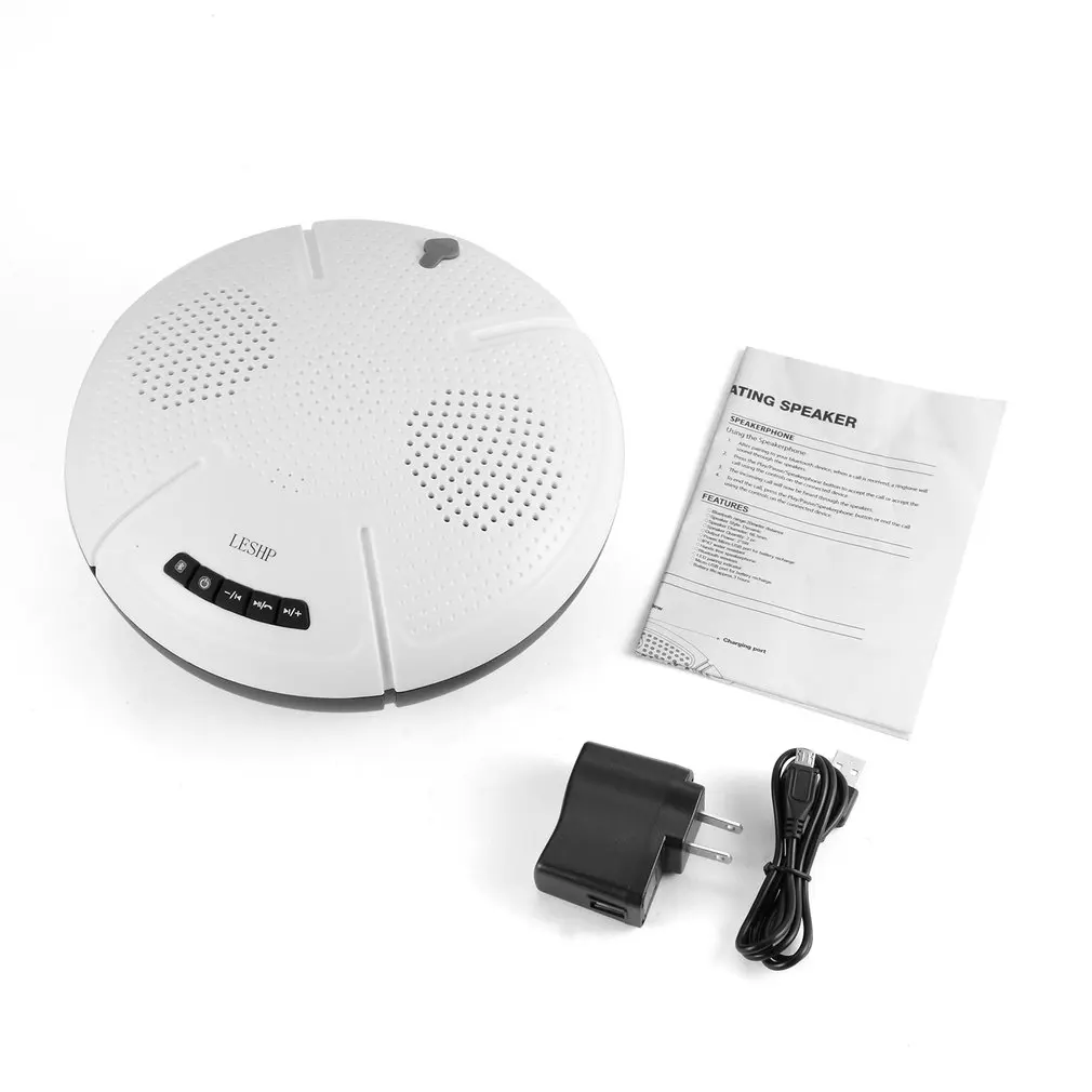 

LESHP LED Indicator Handfree Speakerphone Wireless Waterproof IP x7 Floating Speaker For Any Device