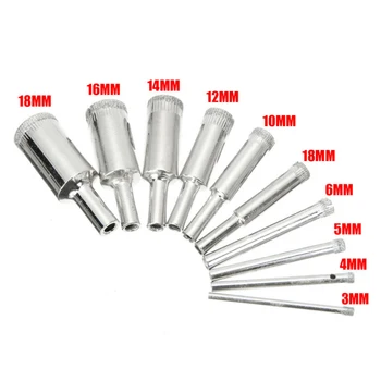 

DIY Ceramic Tile Marble 10pcs Diamond Hole Saws Drill Bit Power Tool Equipment