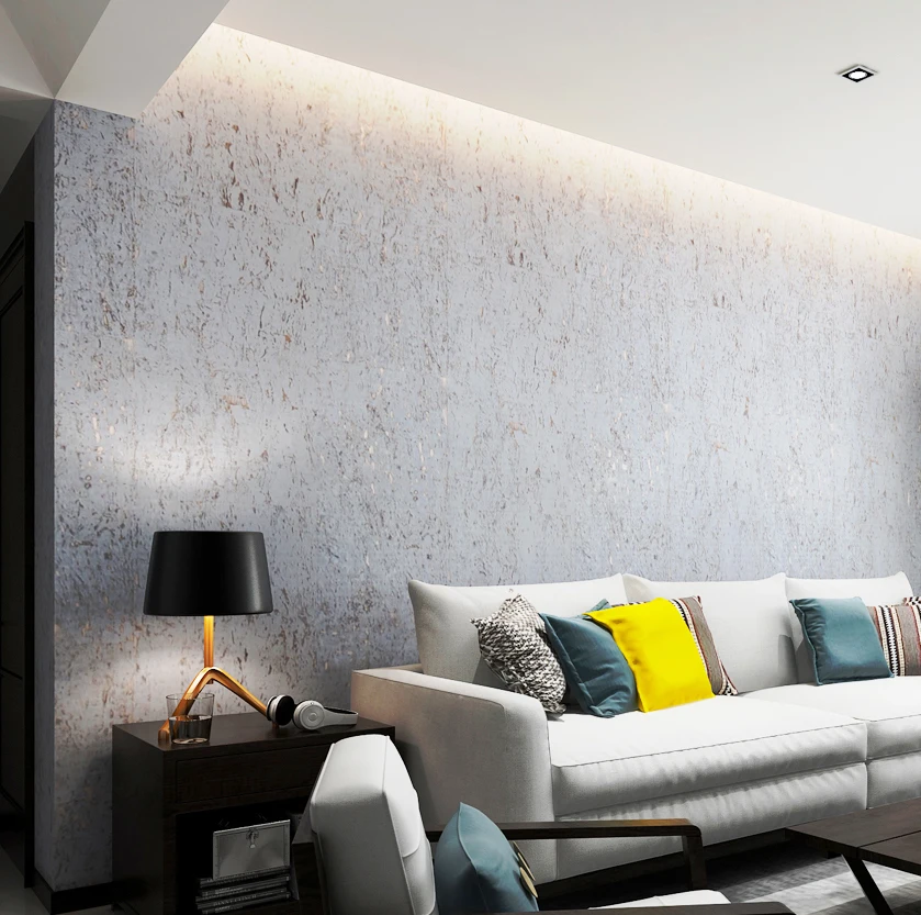 2021 Hot Selling White WallPaper Rolls Natural Materials Wallcovering MYWIND Luxury Design Wallpaper