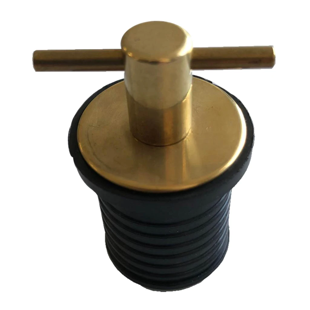 Boat Twist Handle Drain Plug Brass Twist Type Drains Marine Boat Parts Watercraft Hardware