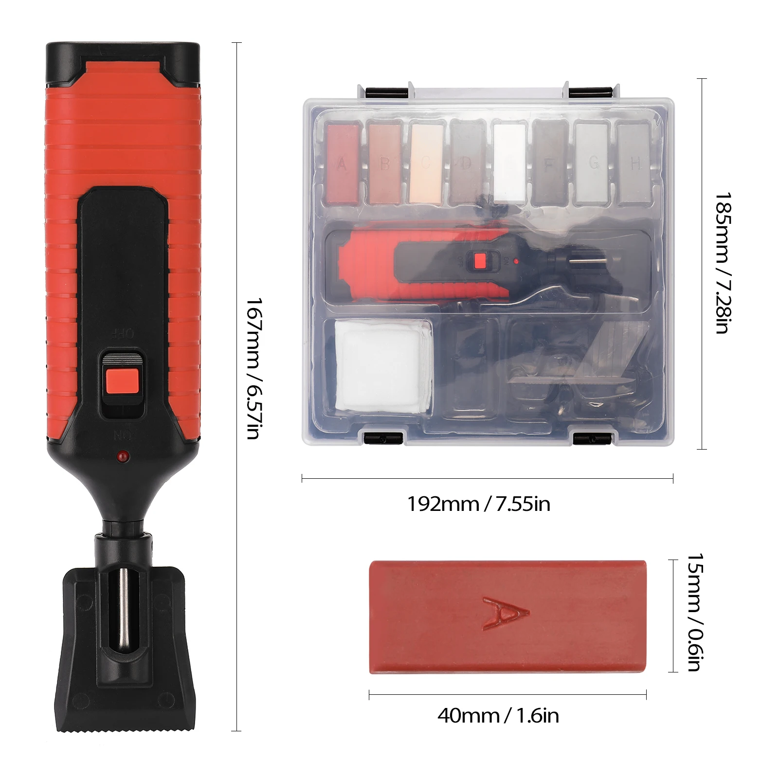 Wood floor scratch repair kit, Laminate floor repair kit, Sturdy Casing