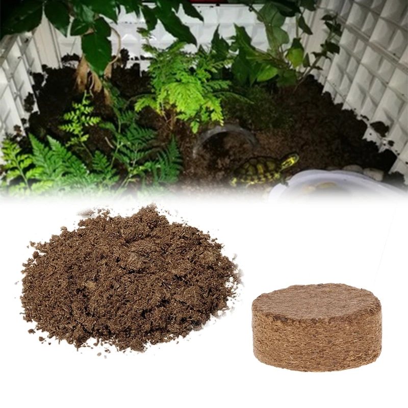 Кокосовое волокно Coir гранулы питательный грунт легкий завод сжатый база сад Q1FD