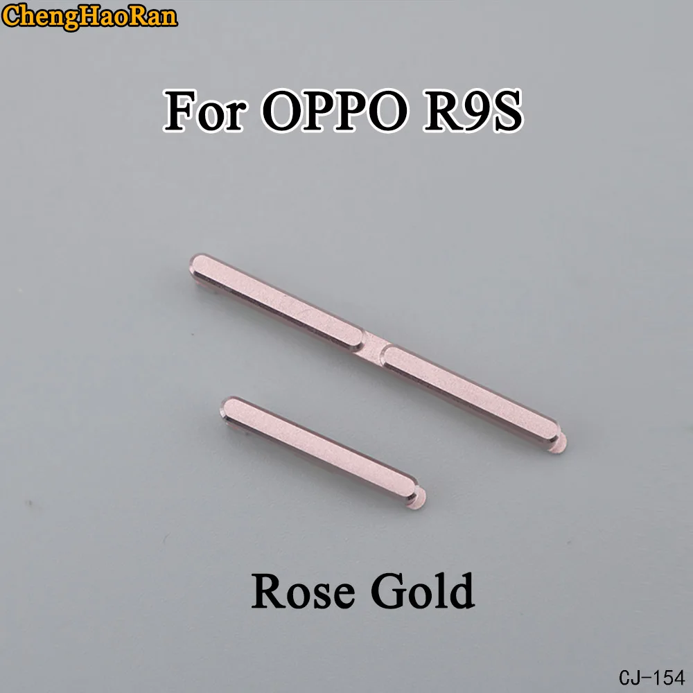 ChengHaoRan 1 шт. для OPPO R9 R9S R9S PLUS абсолютно набор боковых кнопок Кнопка питания+ переключатель громкости Кнопка Набор деталей - Цвет: R9S-Rose Gold
