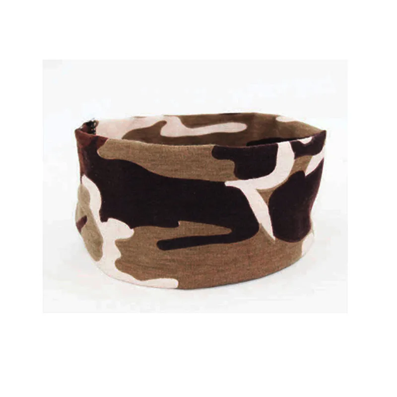 Brown Camouflage Новинка, модный Камуфляжный головной убор, мужская повязка на голову, эластичная хлопковая повязка на голову, головной убор, аксессуары для волос - Цвет: Brown Camouflage