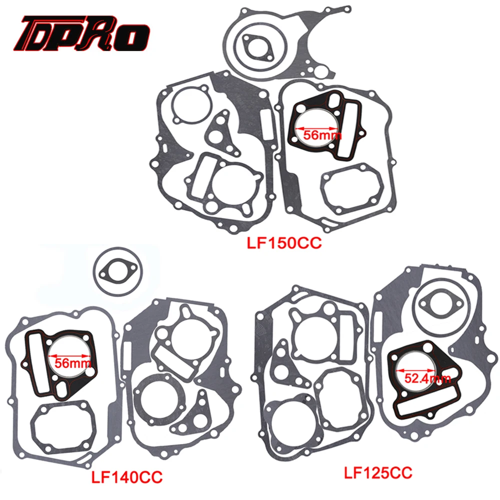 TDPRO 125cc 140cc 150cc Lifan набор прокладок двигателя прокладка головки цилиндра двигателя база для грязи питбайк Мотоцикл Скутер Quad Багги