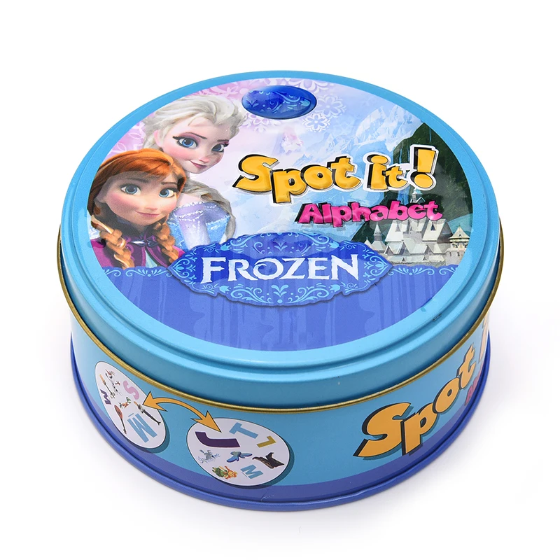 Хэллоуин Frozens Dobbles Spot Cards It Hip 17 английская версия на дороге настольная игра высокое качество оригинальное издание металлическая жестяная коробка - Цвет: frozen