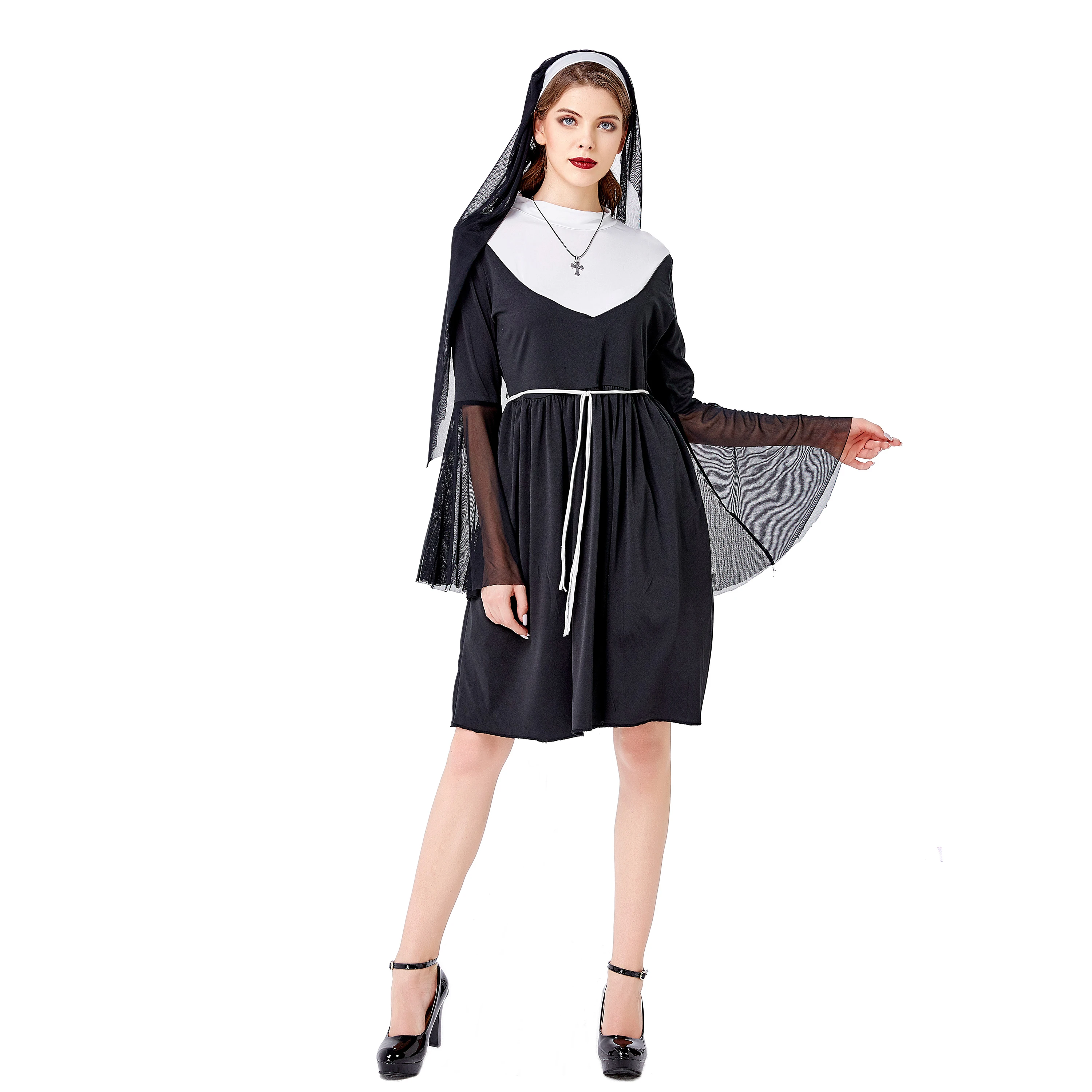 Catholic Schoolgirl Uniform Lingerie Sexy Halloween Costumes for Women ...