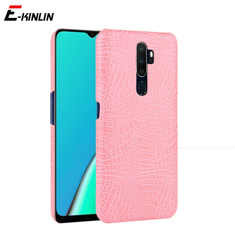 Змеиная крокодиловая задняя крышка для OPPO AX5 AX5s AX7 A1 A1k A3s A5s A7 A8 A71 A71k A73 A75 A79 A83 A91 A31 A5