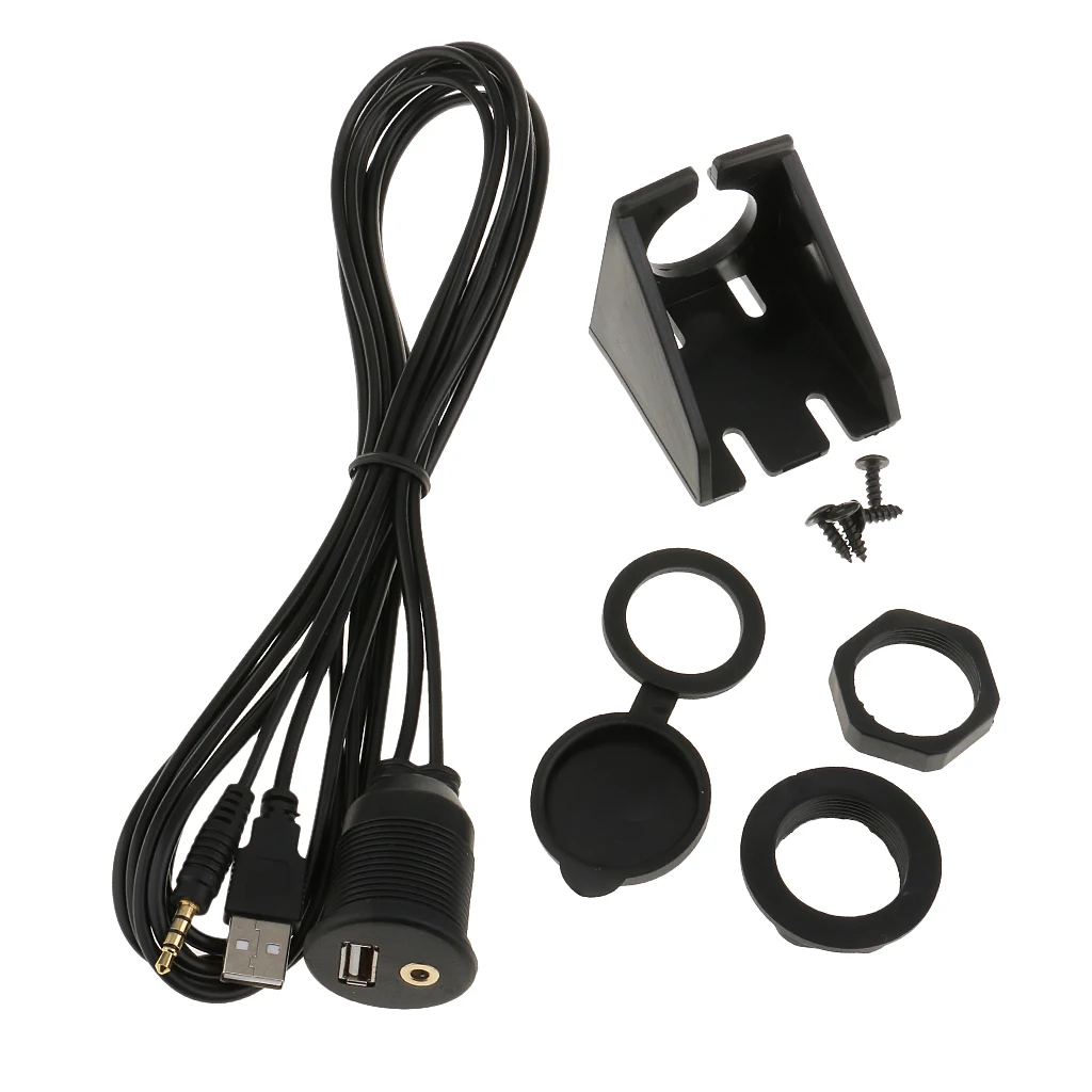 Автомобильная приборная панель катера заподлицо USB 2,0 AUX разъем удлинитель панель кабель